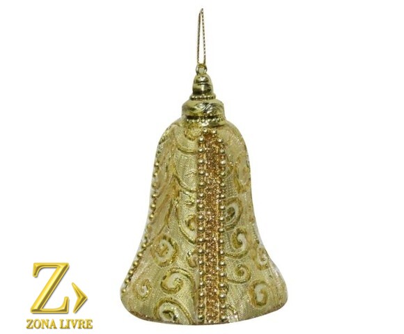 ENFEITE SINO DOURADO 10CM