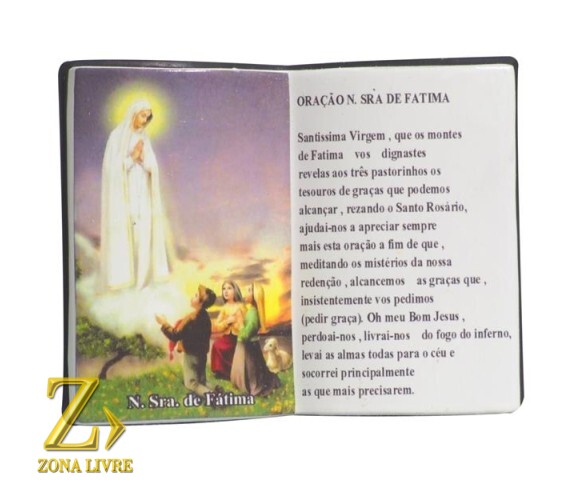 LIVRO DE ORAÇÃO NOSSA SENHORA DE FÁTIMA 10X08CM