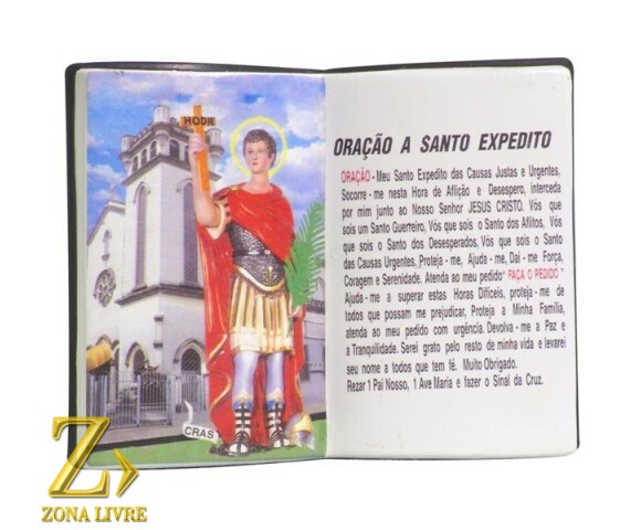LIVRO DE ORAÇÃO SANTO EXPEDITO 14X11CM